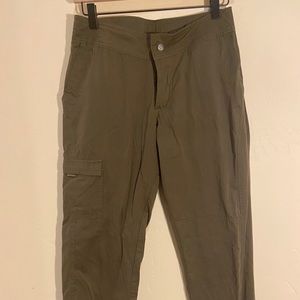 Prana Soft Green Womens Hiking Pants Small